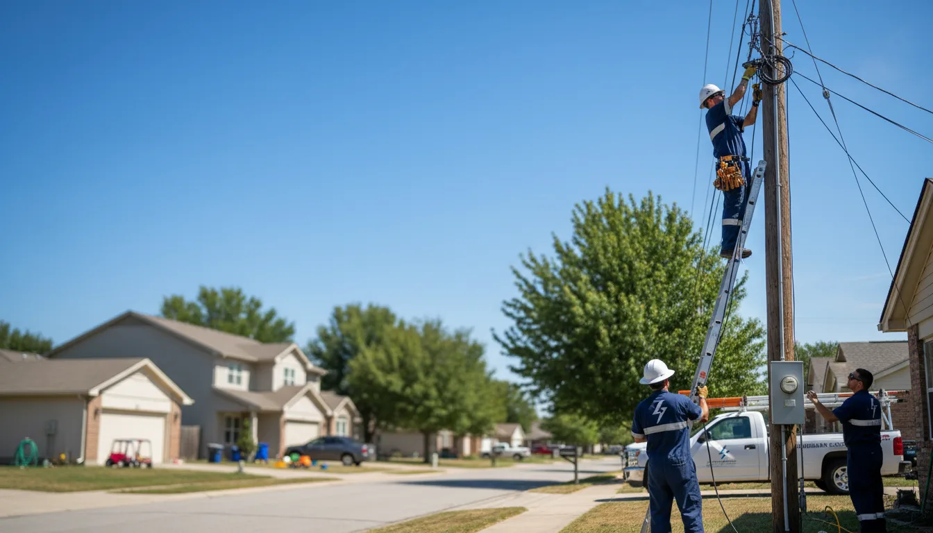 Residential electrician providing installation services in Percival, IA